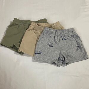 Garanimals Kids Shorts Trio - Olive, Beige, Gray